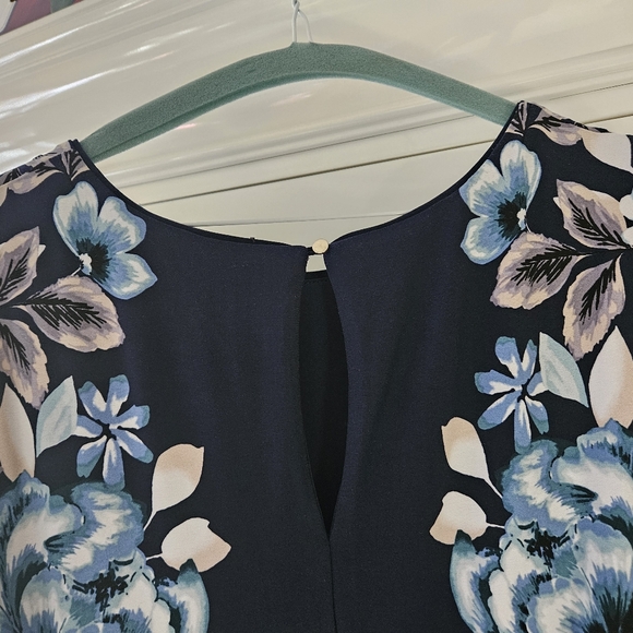 White House Black Market Reversible Dress sz 14 - Picture 4 of 7